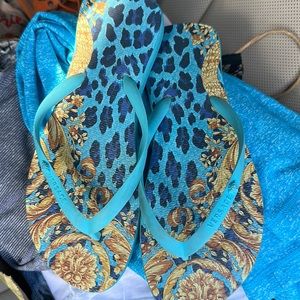 Versace flip flops